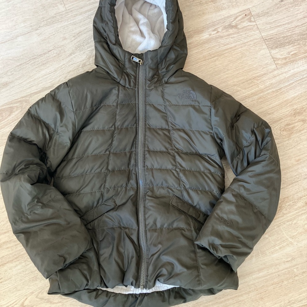 10-12yrs Olive Hooded down Puffer Jacket
